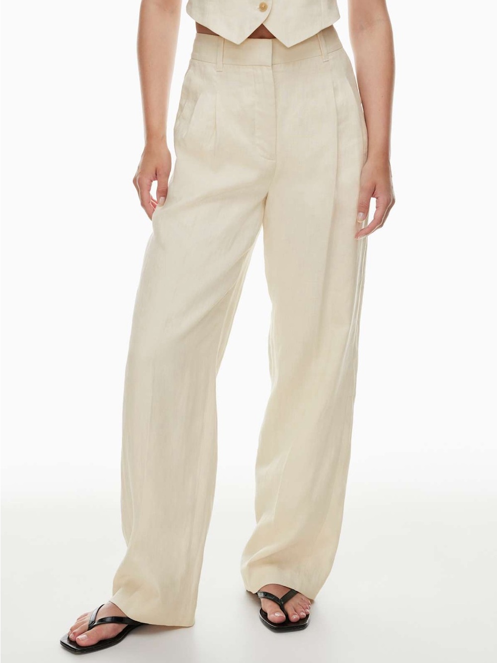 Aritzia The Effortless Pant™ New Linen 00 “short” birch